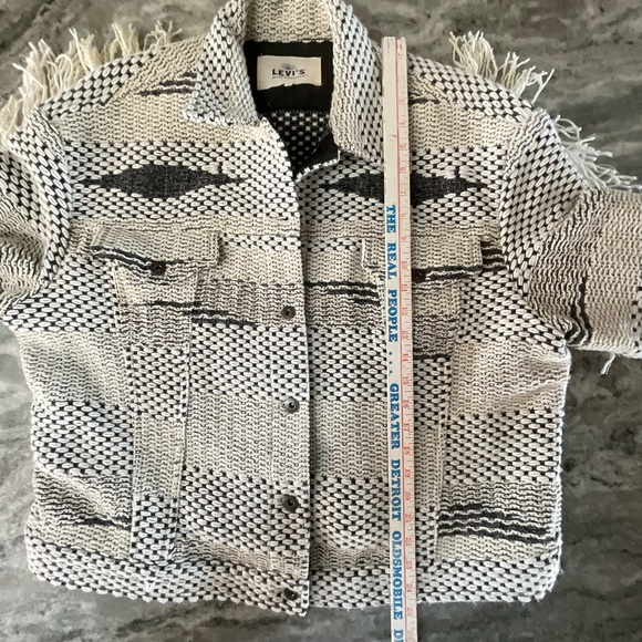 Levi's Made & Crafted Fringe Trucker Jacket Size 4 - Picture 9 of 15